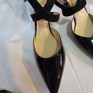 J. Renee - Leather and Suede Strap Pumps
